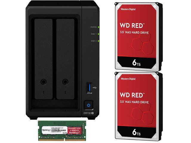 4 x 4TB Synology DS920 of Western Digital RED NAS Drives Fully Assembled and Tested by CustomTechSales DiskStation Bundle with 8GB RAM and 16TB