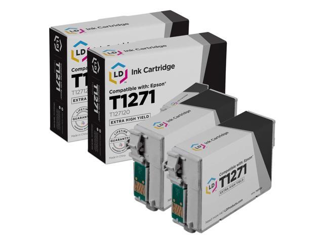 Ld Remanufactured Ink Cartridge Replacements For Epson 127 T127120 Extra High Yield Black 2 4510