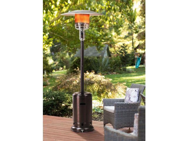 New Sunjoy Lawrence Floor Standing Patio Heater 88 Bronze Hammered Finished Newegg Com
