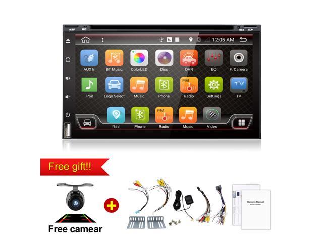 Elektropositief racket Formulering Bosion Android 7.1 Double Din Car GPS Navigation Stereo DVD Receiver Radio  Bluetooth 2 Din Capacitive Touchscreen support USB SD SWC Car Logo Multi  Language Remote Control + FREE Reversing Camera - Newegg.com