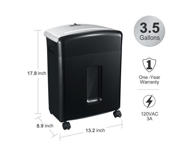 Photo 1 of Bonsaii 10-Sheet High-Security Micro-Cut Paper Shredder, Credit Card/Staples/Clips Shredders for Office and Home Use, 3.5-Gallon Pullout Wastebasket with Large Transparent Window