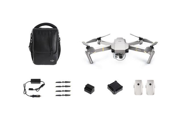 DJI Mavic PRO Platinum Portable Collapsible Drone Quadcopter, Flymore Combo with 3 Batteries, 4K Professional Camera Gimbal,