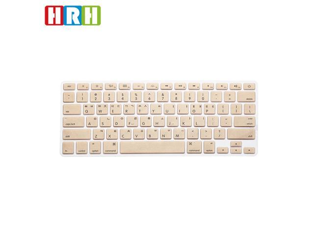 New Korean Keyboard US Version Silicone Protector Stickers Skin for MacBook Air 13 Mac Pro 13 15 17 Retina Keyboard Cover-Dark Blue