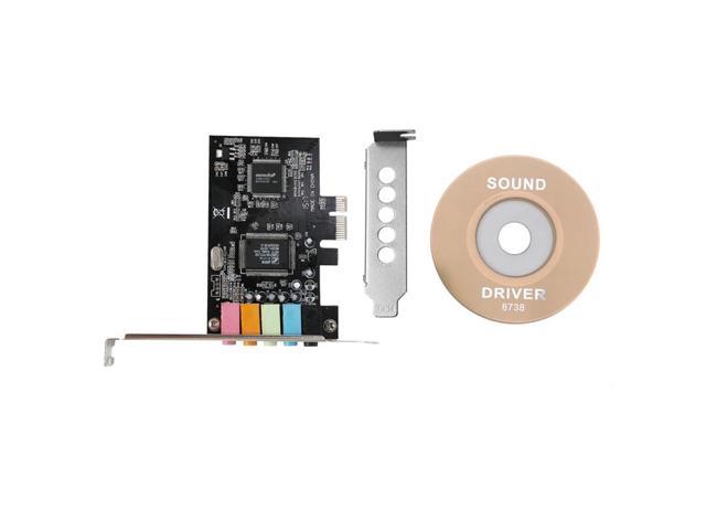 Dumta PCIe Soundkarte 5.1 PCI Express Surround 3D-Audiokarte Fuer PC mit hoher Direct Sound Performance und Low Profile Bracket 