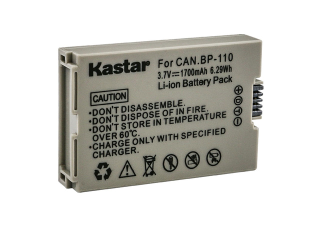 thumbnail image 2 of Kastar Replacement Battery For Canon BP-718 / CG-700 - 1900mAh For VIXIA HF R800 2 of 4
