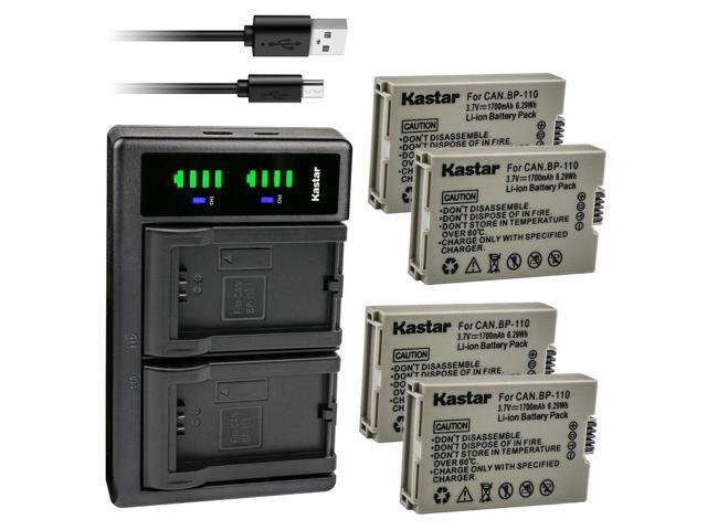 Kastar BP-110 Fully Decoded Battery 4-Pack and LTD2 USB Charger ...