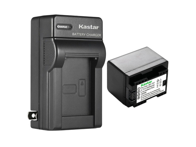 thumbnail image 2 of Kastar AC Wall Charger & Battery Bundle For Canon VIXIA HF R700 (BP-727) - 3200mAh Li-ion Replacement 2 of 11