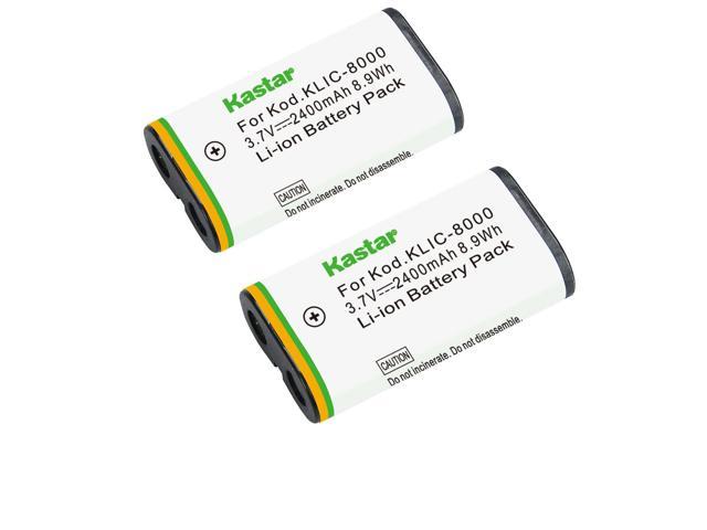 Kastar K8000 Battery 2-Pack Replacement For Kodak KLIC-8000 K8000 ...