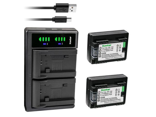 Kastar 2 Pack Bp 709 Battery And Ltd2 Usb Charger Compatible With Canon Vixia Hf R37 Hfr37