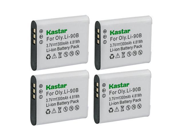 Kastar 4-Pack Battery Replacement For Olympus Li-90B Li-92B, Stylus TG ...