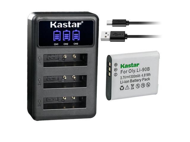 Kastar AC Wall Charger For Olympus LI-90B, LI-92B Batteries