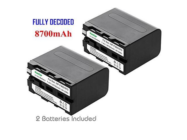 2 × 8700mah np-f960 batería LCD cargador para Sony np-f970 np-f750 np-f550 np-f950
