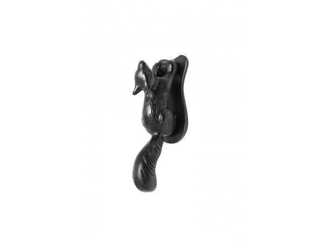 Photo 1 of Black Cast Iron Squirrel Shaped Door Knocker Unique Animal Style Front Door Entry Knocker Rust Resistant Finish Vintage Nature Lover Knockers Hardware Included Renovators Supply Manufacturing