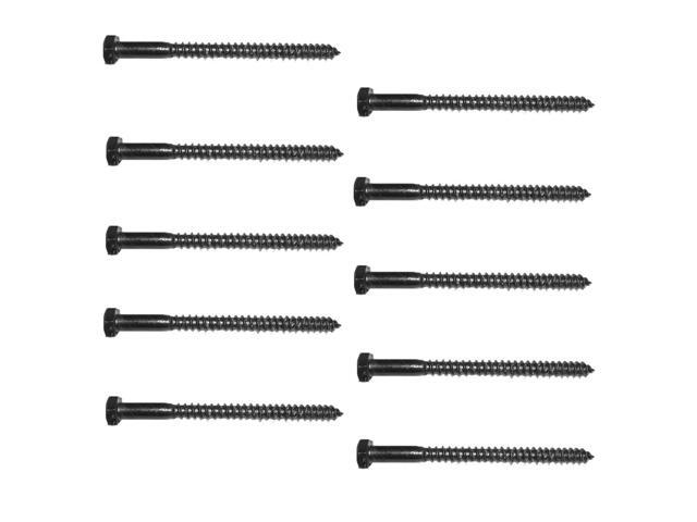 5//16 X 4 Lag Bolt Black Zinc Plated Set of 50 Renovators Supply