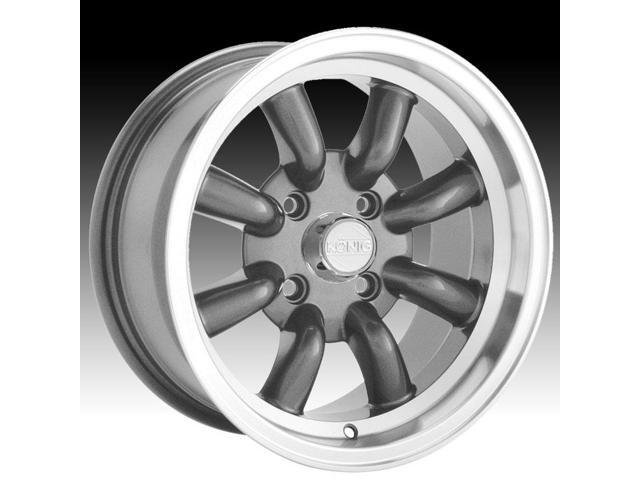 Konig Rewind Graphite Wheel with Machined Lip 16x7//4x114.3mm