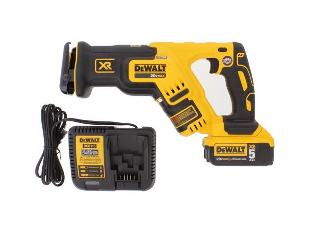 Dewalt DCS367P1 20V MAX XR 5.0 Ah Cordless Lithium-Ion Brushless Compact  Reciprocating Saw