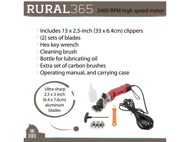 Rural365 Electric Sheep Shears - 500W Dual Blade Livestock Shears