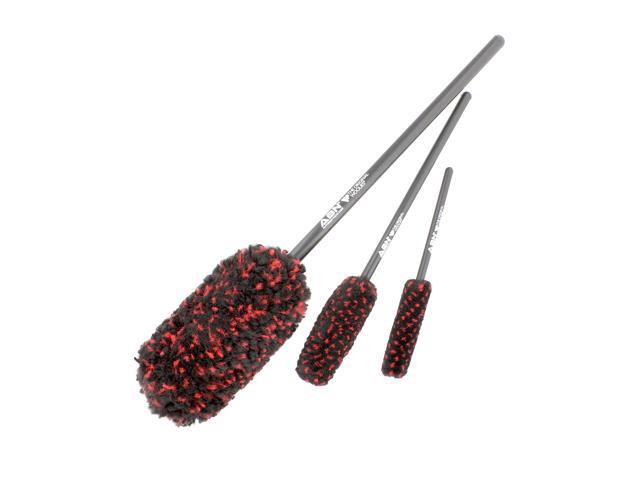 ABN Car Rim Cleaning Wooly Tool Set Wheel Woolies Tire Woolie Brush 3