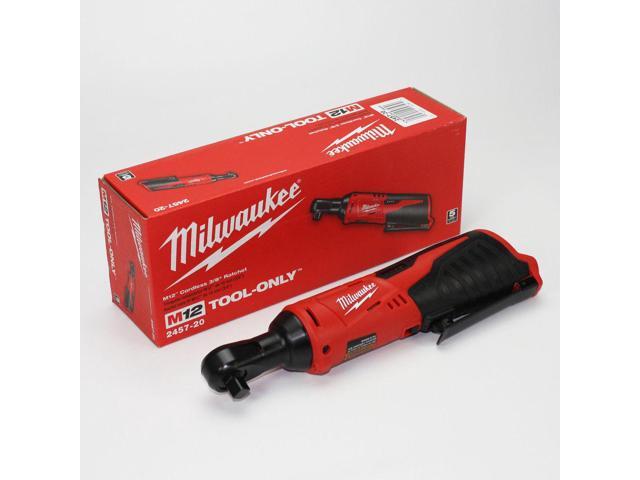 Ratchet NEW Milwaukee M12 2457-20 12-Volt Cordless 3/8 in Ratchet NEW Milwaukee M12 2457-20 12-Volt Cordless 3/8 in