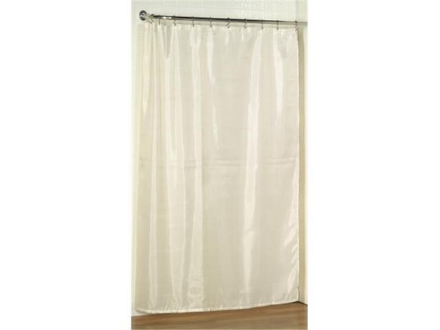 Carnation Home Fashions Sc Fab 96 08 70 X In Polyester Extra Long Fabric Shower Curtain Liner Ivory Newegg Com