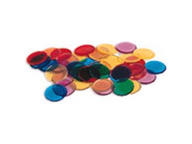 250 Multicolor Translucent 3/4 Inch Plastic Bingo Chips New 