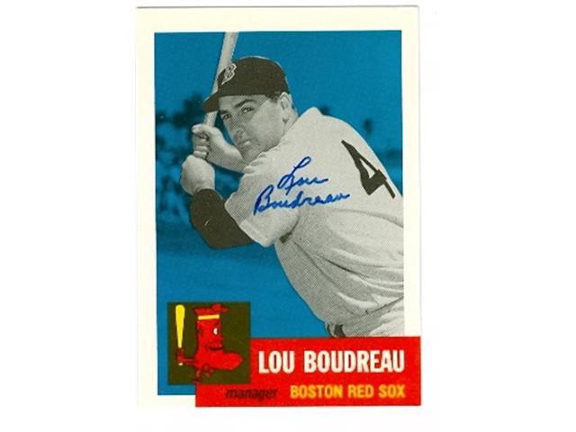 Autograph Warehouse 88287 Lou Boudreau Autographed Baseball Card Boston ...