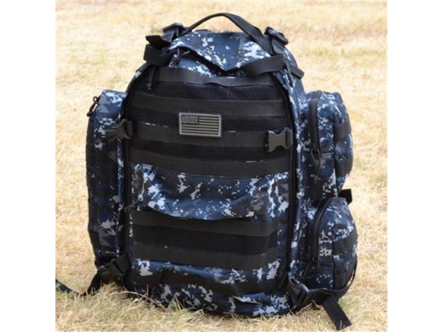 navy blue camo backpack