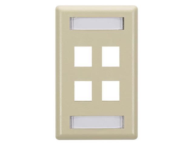 Black Box GigaStation2 4 Socket Network Faceplate