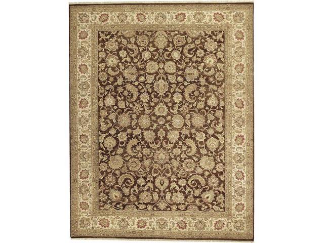 Due Process Le Trading Jagapatti Yezd Brown Cream Area Rug 6 X 10 Ft Newegg Com