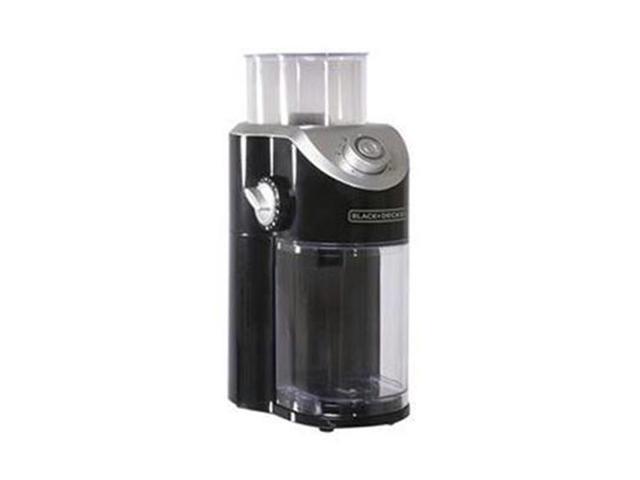 BLACK+DECKER Burr Mill Coffee Grinder, Black