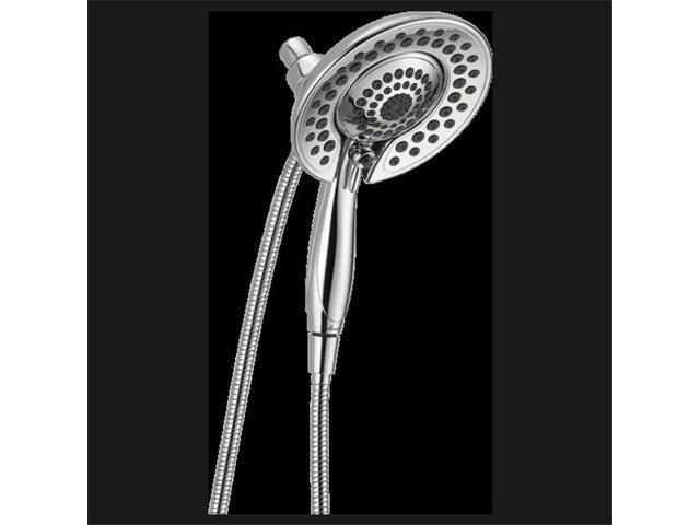 Delta 58569 Pk Chrome In2ition 5 Setting Two In One Multi Function Shower Head Handshower Newegg Com