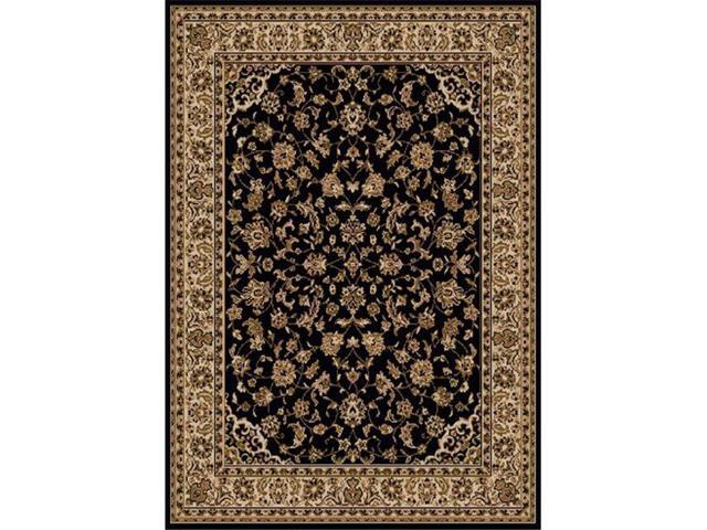 Radici 1833 5010 Black Como Rectangular Traditional Italy Area Rug 3 Ft In W X 4 11 H Newegg Com