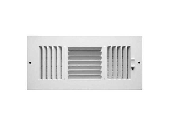 Greystone C103m10x04 3 Way Sidewall Ceiling Register White 10 X 4 In Newegg Com