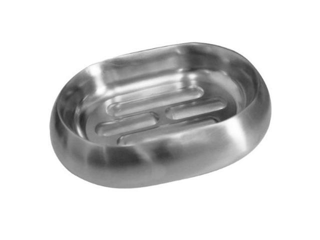 InterDesign Nogu Bath Soap Dish Brushed Stainless Steel
