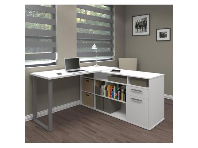 Bestar 29420 17 Solay L Shaped Desk White Newegg Com