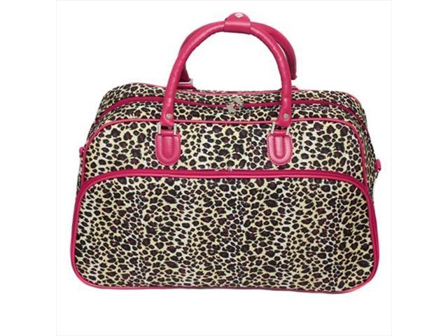 leopard print hand luggage