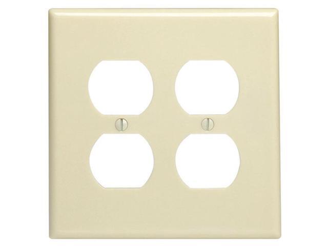 Stainless Steel Standard P /& S SS701 2-Gang Power Outlet Wall Plate