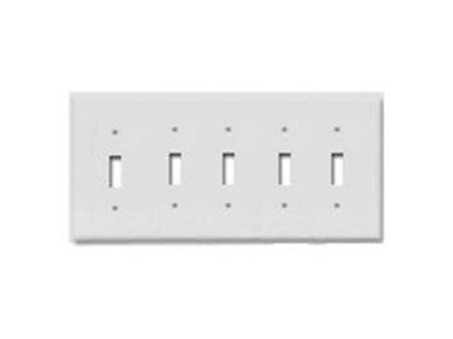Cooper Wiring 2155w Box 5 Gang Toggle Switch Plate White Cooper Wiring 2155w Box 5 Gang Toggle