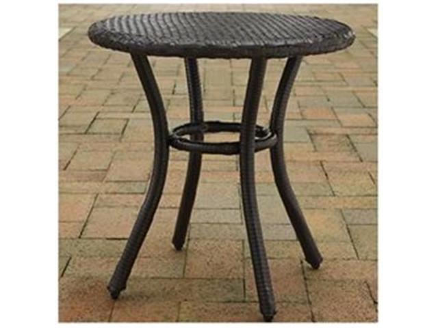 Modern Marketing Concepts Co7217 Br Palm Harbor Outdoor Wicker Round Side Table Brown Modern Marketing Concepts Co7217 Br Palm Harbor Outdoor Wicker Round Side Table Brown