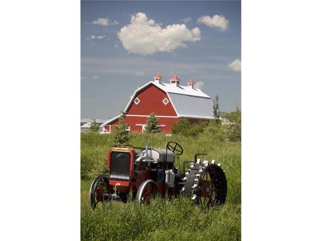 Posterazzi Dpi1882122large Old Red Tractor In A Field With A Red