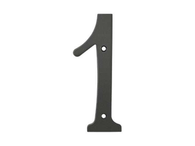 Deltana RN61U10B 6 in. House Numbers, Oil Rubbed Bronze - Solid Brass