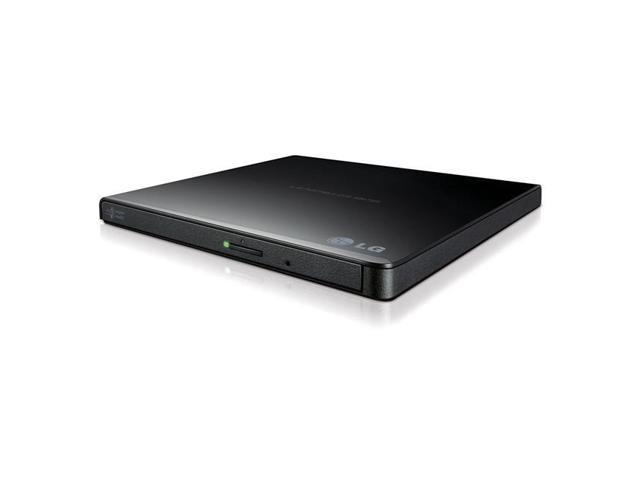 LG Electronics GP65NB60 External Slim DVDRW 8X USB Black with Cyberlink Software 9.5 mm Retail Storage