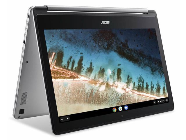 NEW Acer Chromebook R 13.3" FHD Convertible Touchscreen Laptop 64GB SSD 4GB RAM MediaTek Quad-Core M8173C 2.10GHz Webcam Microphone 360° Flip Design Silver