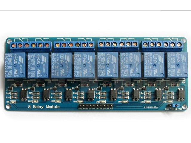 8 Channel 5V Relay Shield Module Board Optocoupler module Arduino ARM AVR 