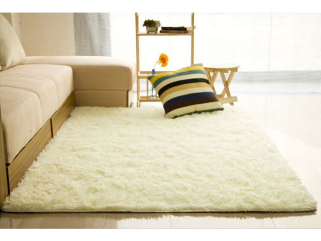 Fluffy Anti-Skid Shaggy Area Rug Yoga Carpet Home Bedroom Floor Dining Room Mat 
