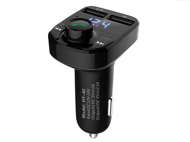 Wireless Bluetooth Car Mp3 Player,Handsfree Call Car Charger,Wireless Bluetooth FM Transmitter Radio Receiver,USB Flash Drive MP3 Music Player,Mp3 Audio Music Stereo Adapter,Dual USB Port Charger 