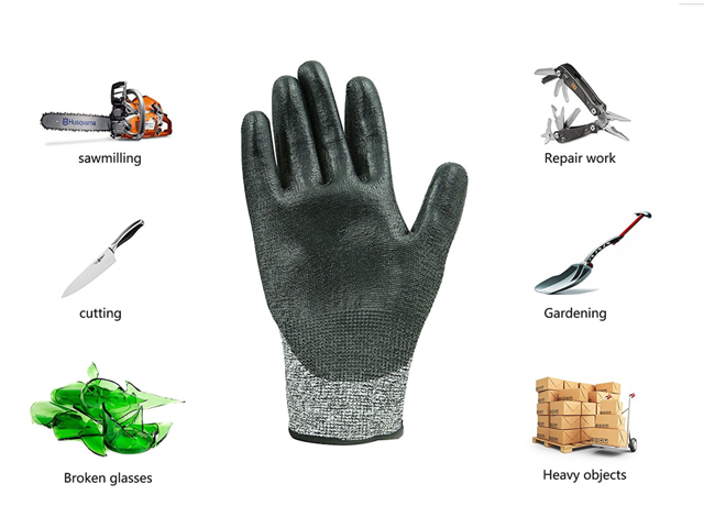 Cut-proof Safety Gloves Breathable Comfort Kitchen Work Gloves ,Butcher  Carpenter Work Gloves Mechanical Cut-proof Gloves