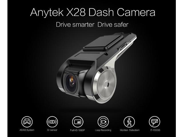 Anytek X28 1080P FHD Car DVR Camera Recorder WiFi GPS ADAS G-sensor Dash Cam USB 