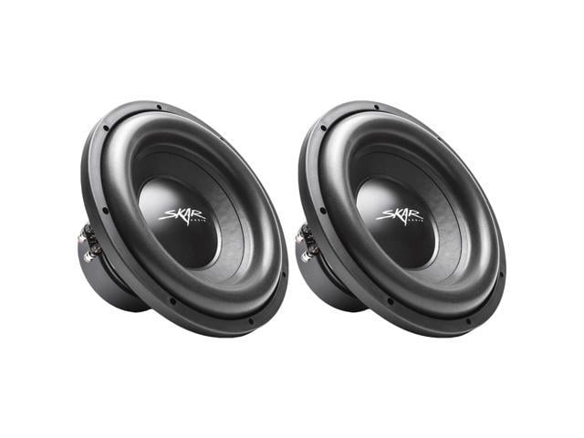 Skar Audio VD-8 D2 8 600W Max Power Dual 2 Ohm Shallow Mount Subwoofers Pair of 2 2 