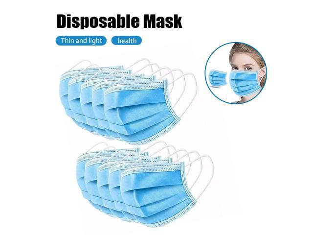 50 PCS Disposable 3-Ply Polypropylene Face Masks for Gem Protection ...